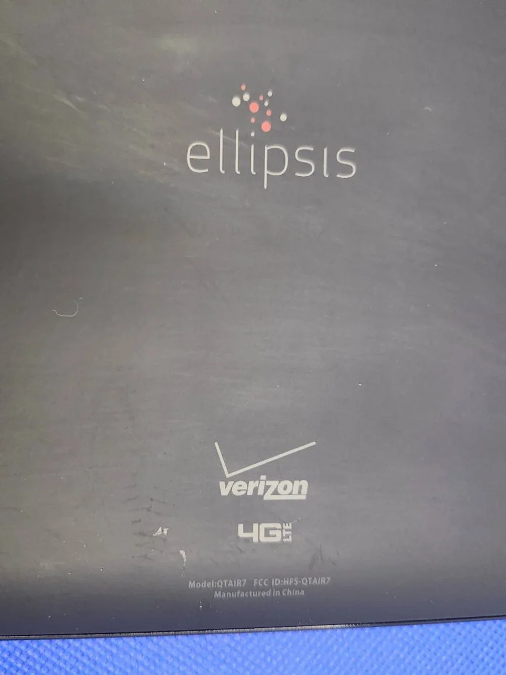 Verizon Ellipsis 10 Tablet 16GB Wi-Fi + 4G Android Black 10.1